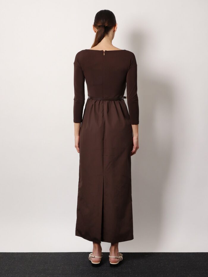 Max Mara Kaiser Cotton Poplin And Jersey Dress