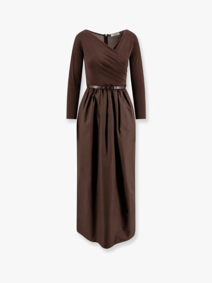 Max Mara Kaiser Cotton Poplin And Jersey Dress