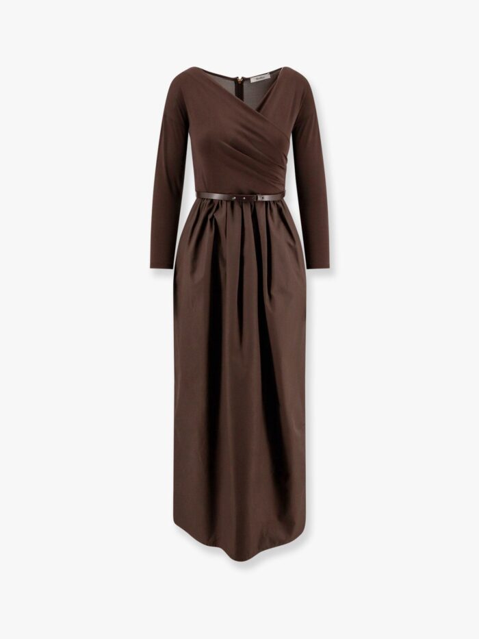 Max Mara Kaiser Cotton Poplin And Jersey Dress