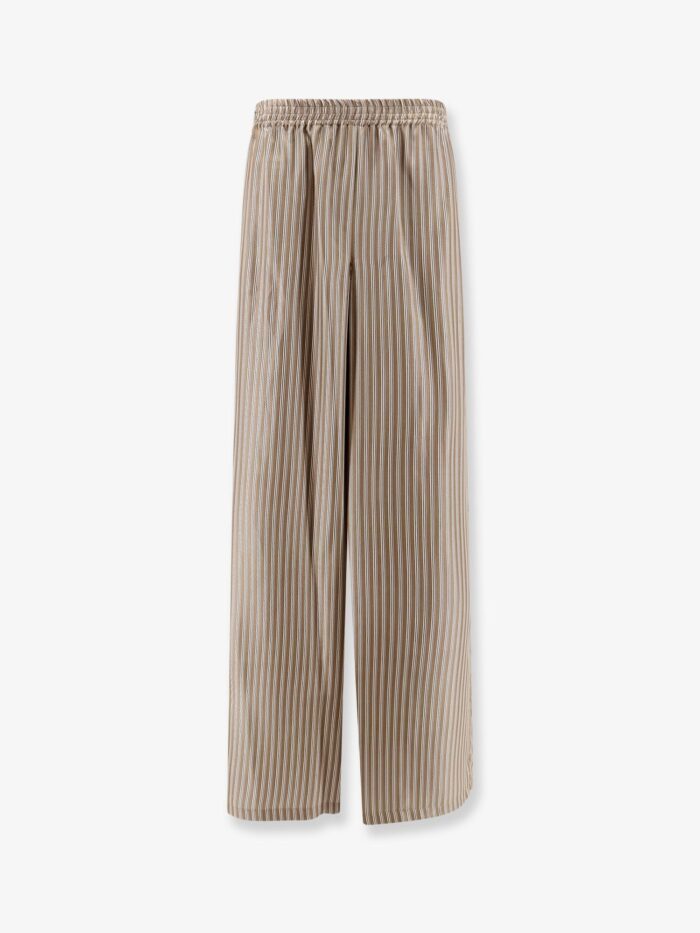 Max Mara Ladino Striped Silk Trousers