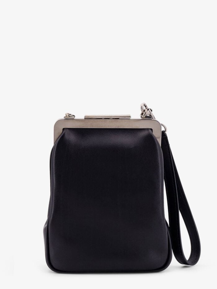 Max Mara Leather Handbag With Metal Logoed Detail
