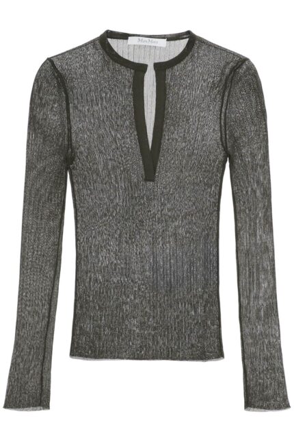 MAX MARA Long-sleeved Ribbed Knit Top For Men