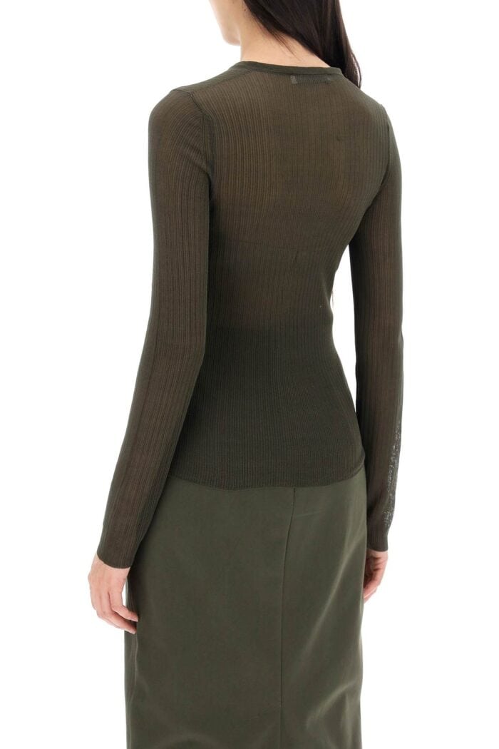 MAX MARA Long-sleeved Ribbed Knit Top For Men