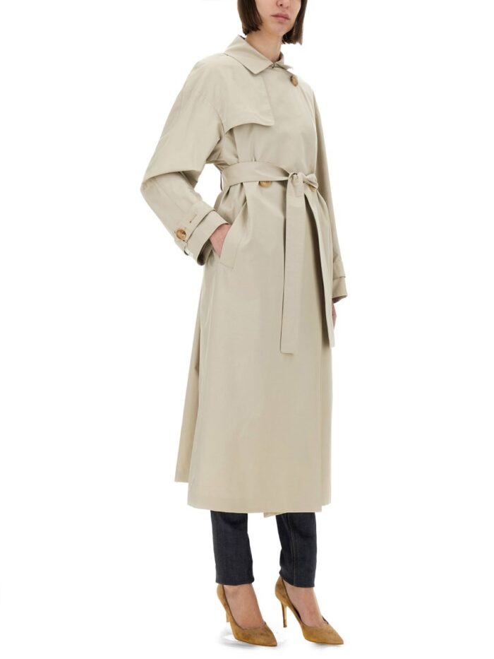 Max Mara LONG "STRENCH" TRENCH COAT