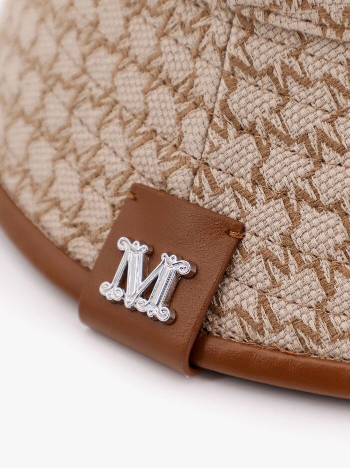 Max Mara Loretta Cotton Bucket Hat With Allover Logo