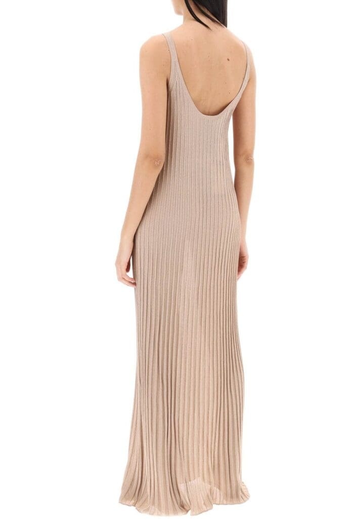 MAX MARA Maxi Knit Lurex Dress In Rit