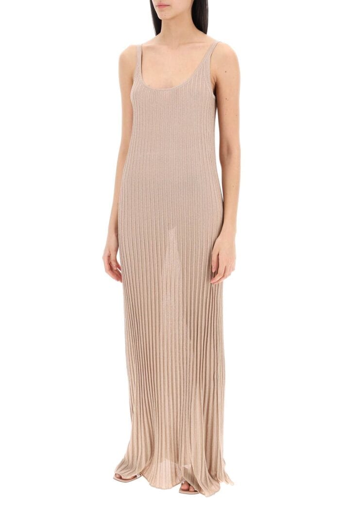 MAX MARA Maxi Knit Lurex Dress In Rit