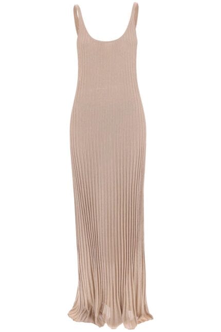 MAX MARA Maxi Knit Lurex Dress In Rit