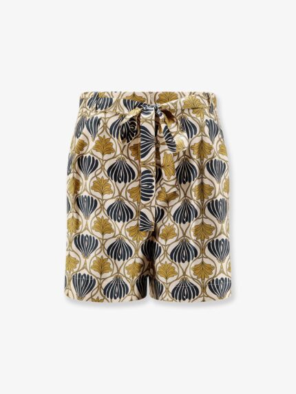 Max Mara Metello Multicolor Silk Shorts