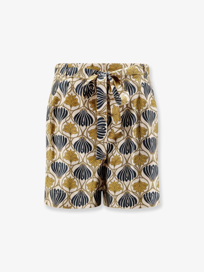 max mara metello multicolor silk shorts Max Mara Metello Multicolor Silk Shorts