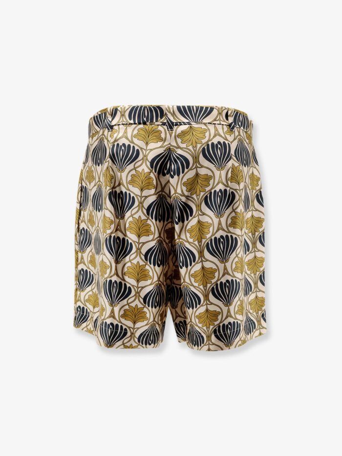 max mara metello multicolor silk shorts Max Mara Metello Multicolor Silk Shorts