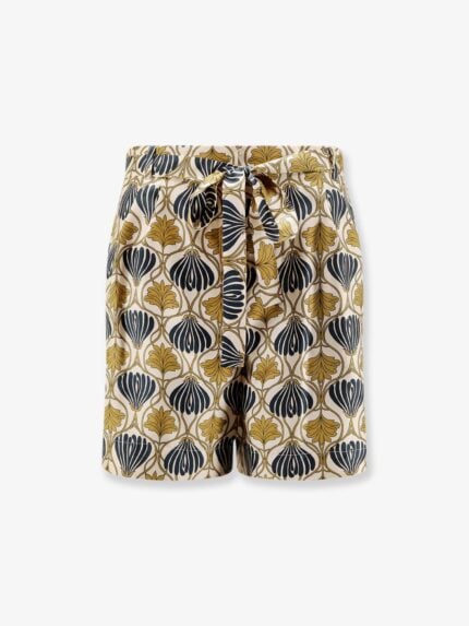 Max Mara Metello Multicolor Silk Shorts