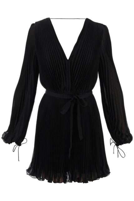 MAX MARA "mini Pleated Chiffon Visit Dress