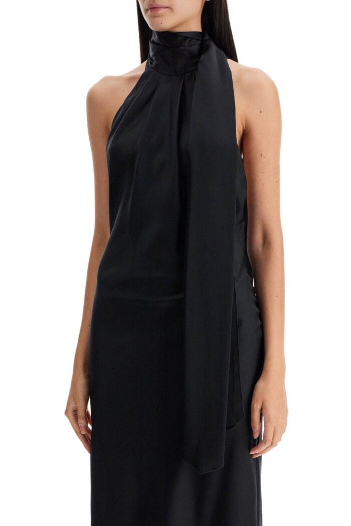 MAX MARA 'moli' Silk Satin Midi Dress