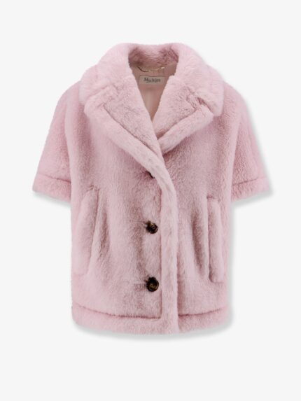 Max Mara Mxacorvino1 Alpaca And Virgin Wool Fur Cape