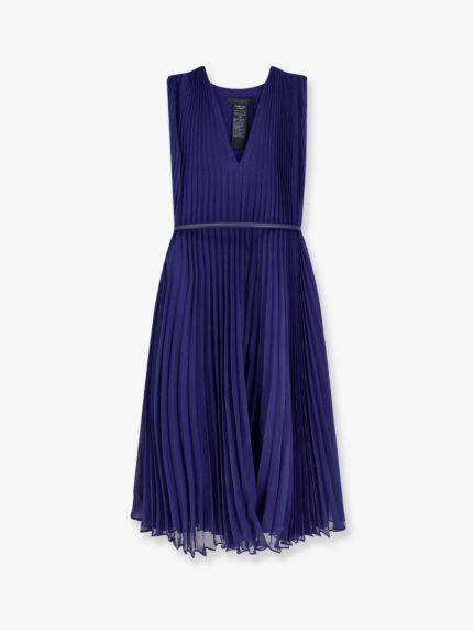 Max Mara Mxecapsula Pleated Long Dress