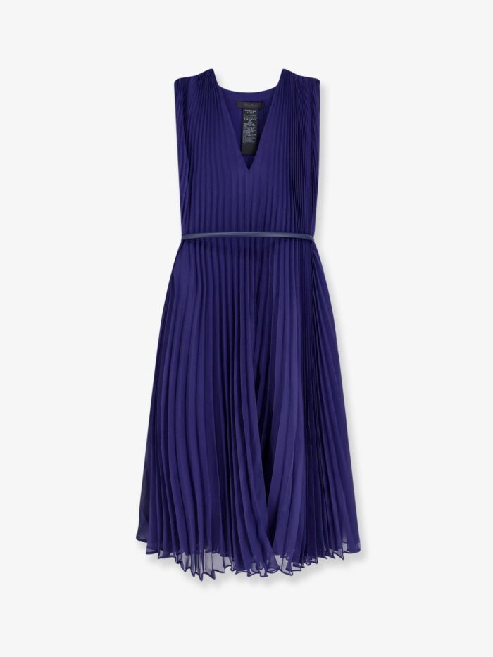 Max Mara Mxecapsula Pleated Long Dress