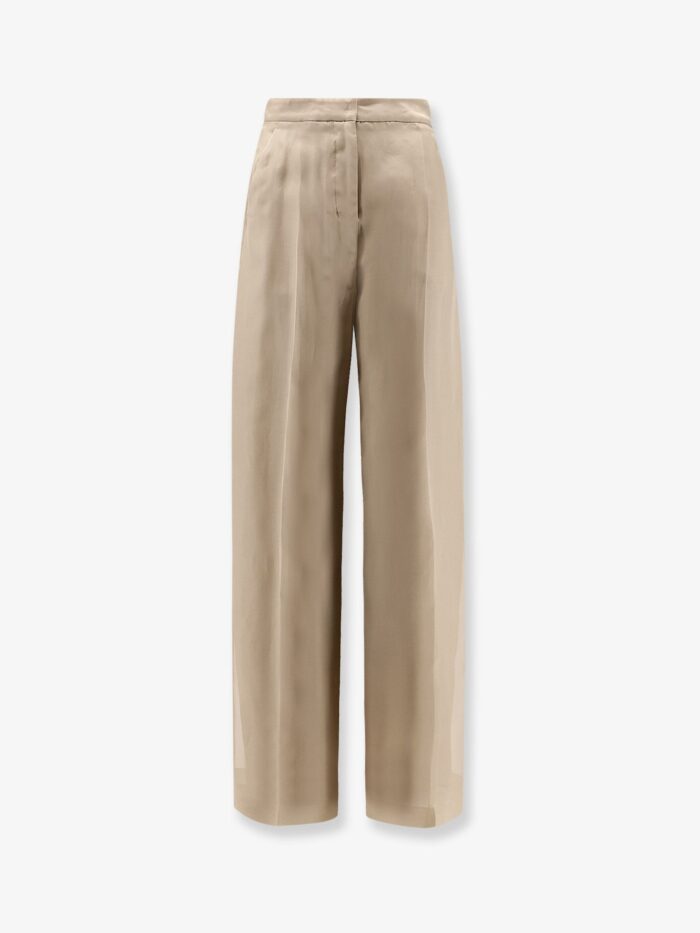 max mara mxeolivi silk trousers Max Mara Mxeolivi Silk Trousers