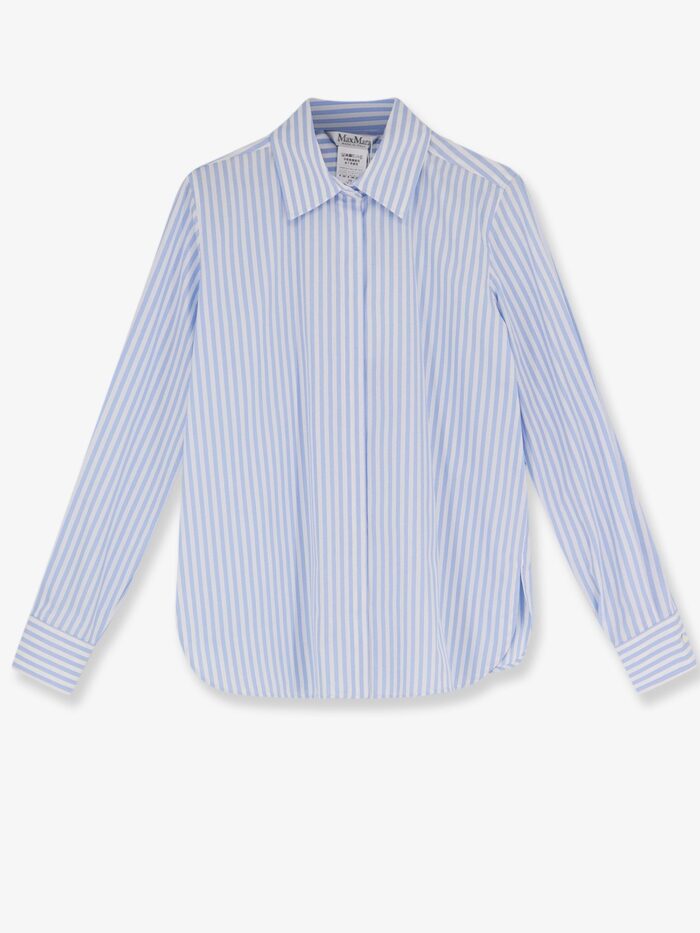 max mara mxmaccenni striped cotton shirt Max Mara Mxmaccenni Striped Cotton Shirt