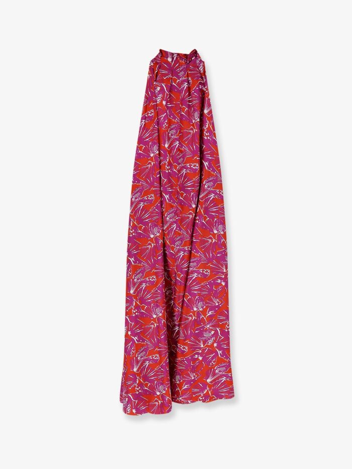 Max Mara Mxmcartone Silk Long Dress