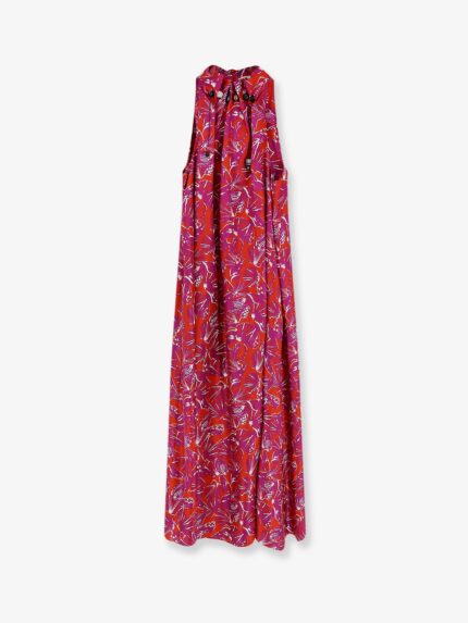 Max Mara Mxmcartone Silk Long Dress