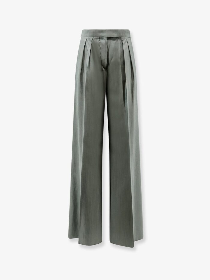 Max Mara Mxmgiallo Virgin Wool And Silk Trousers