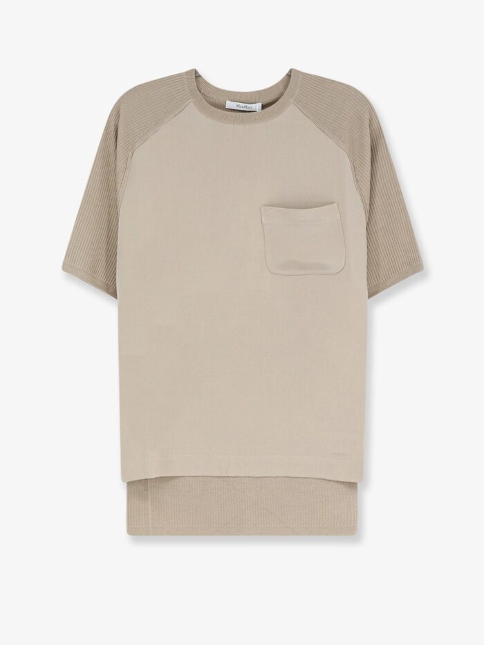 Max Mara Mxmgolfo Silk And Cashmere Top