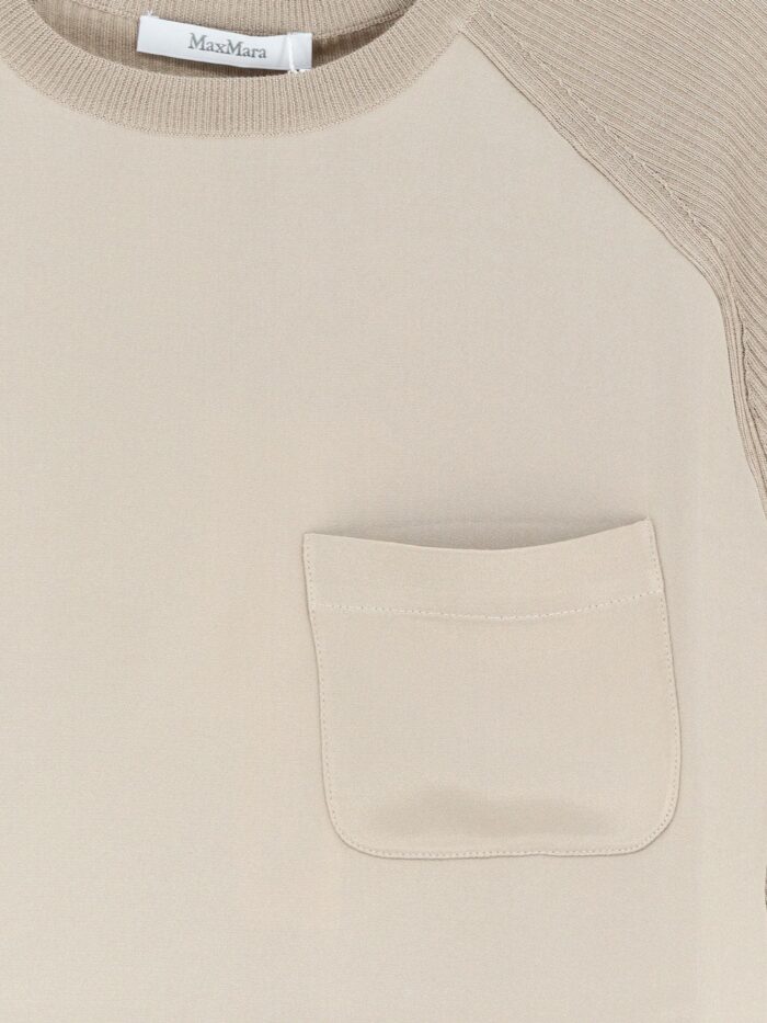 Max Mara Mxmgolfo Silk And Cashmere Top