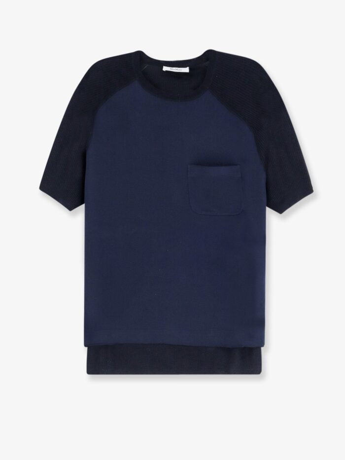 Max Mara Mxmgolfo Silk And Cashmere Top