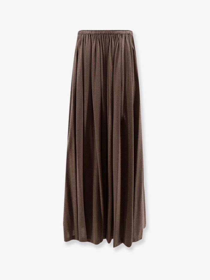max mara mxmlivrea pleated jersey long skirt Max Mara MXMLivrea Pleated Jersey Long Skirt