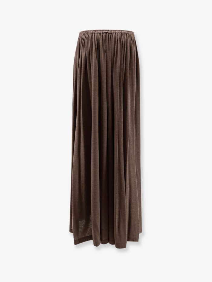 Max Mara MXMLivrea Pleated Jersey Long Skirt