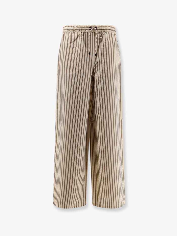 Max Mara Mxmordine Cotton And Silk Trousers