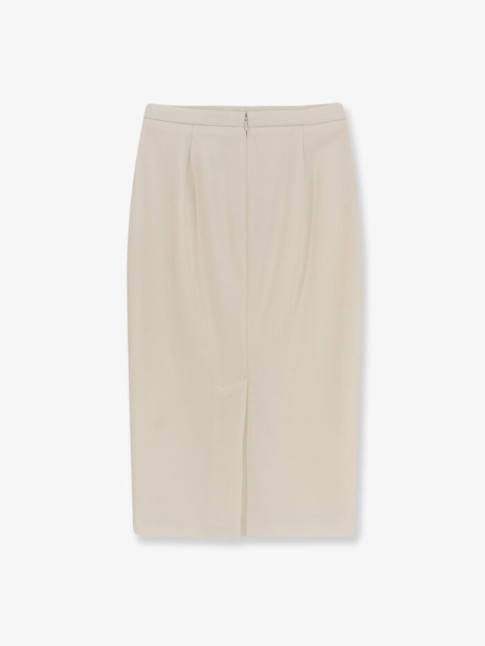 Max Mara Mxmotre Stretch Virgin Wool Skirt