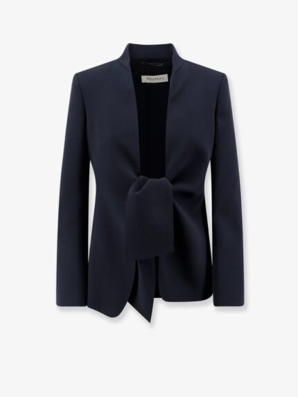 Max Mara MXMPalo Cady Blazer With Front Knot Detail