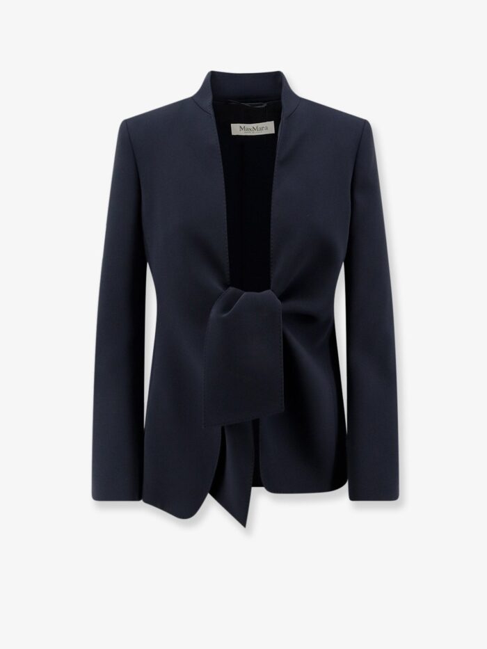 Max Mara MXMPalo Cady Blazer With Front Knot Detail