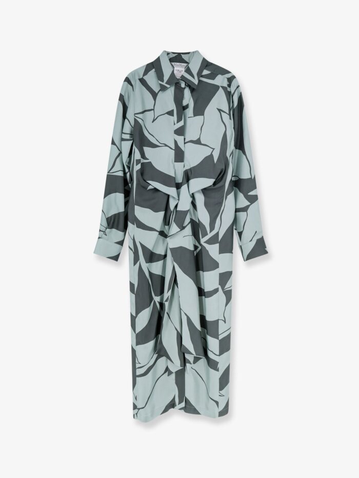 max mara mxmrobinia printed silk dress Max Mara Mxmrobinia Printed Silk Dress