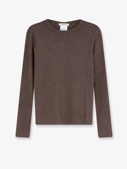 Max Mara Mxmsalmone Lyocell And Silk T-shirt