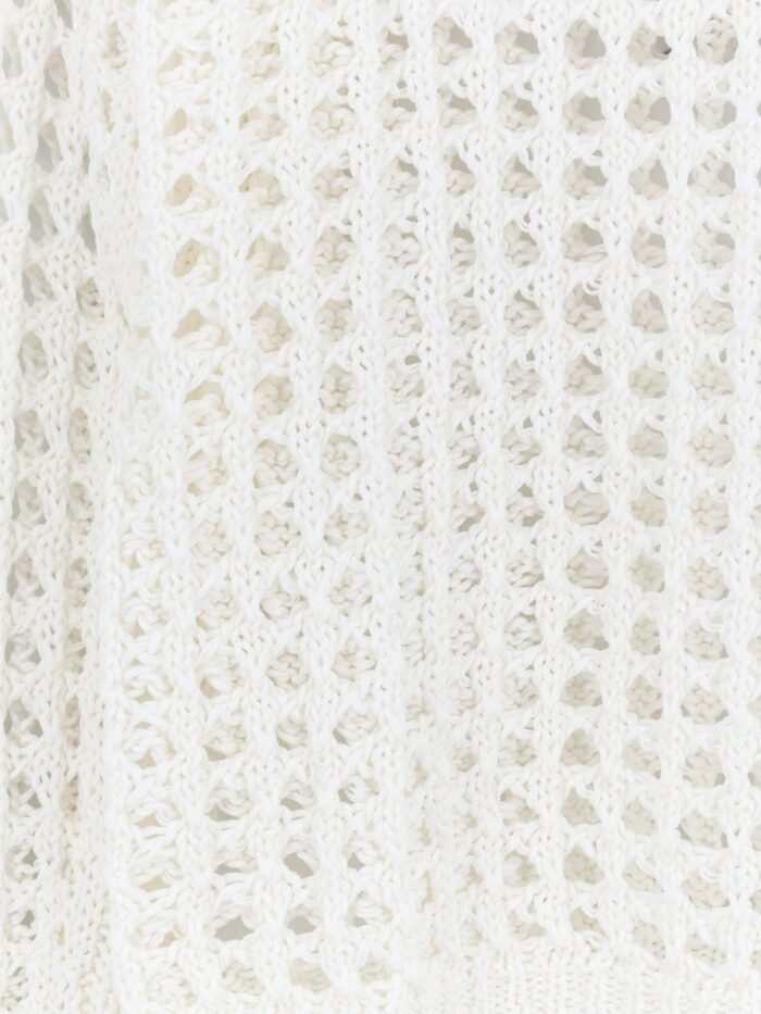 Max Mara Mxpfebe Perforated Cotton Sweater