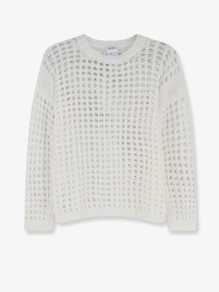 Max Mara Mxpfebe Perforated Cotton Sweater