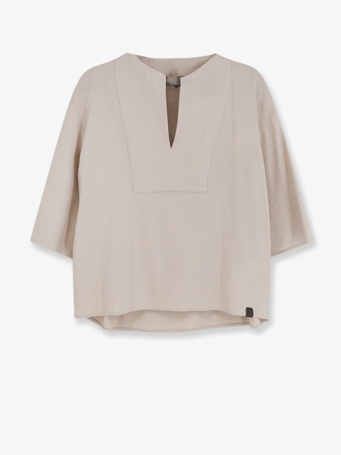 Max Mara Mxpsospiro Linen And Viscose Shirt