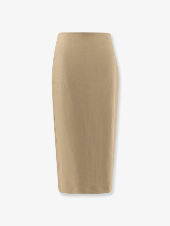 Max Mara Mxsveranda Linen Midi Skirt