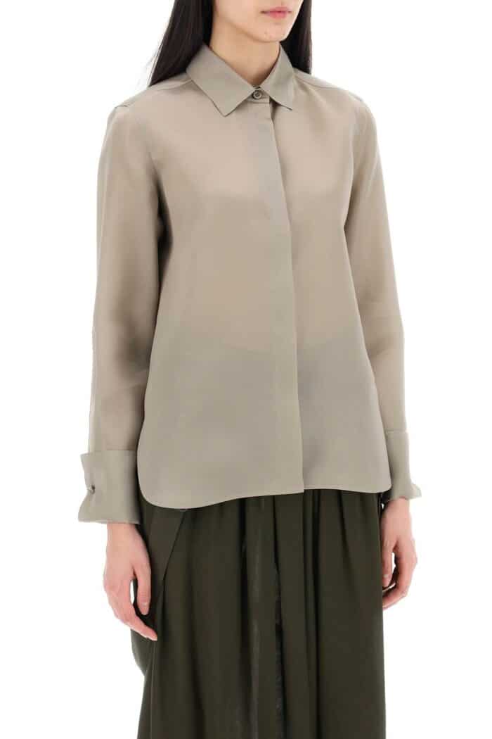 MAX MARA Nola Silk Organza Shirt In Italian