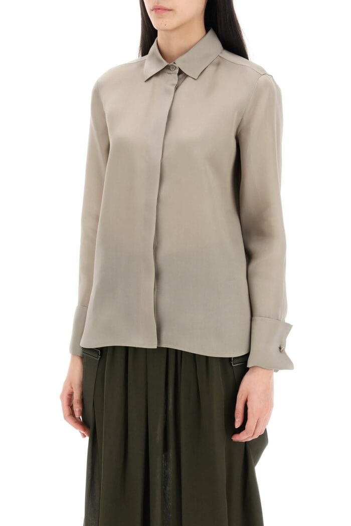 MAX MARA Nola Silk Organza Shirt In Italian