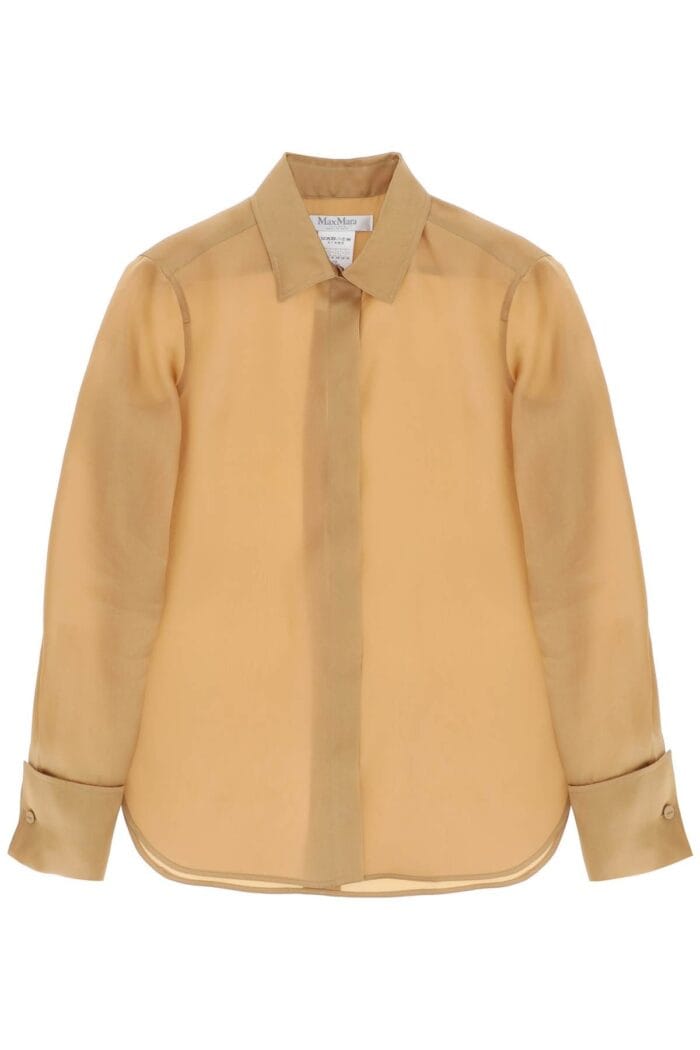 MAX MARA Nola Silk Organza Shirt In Italian