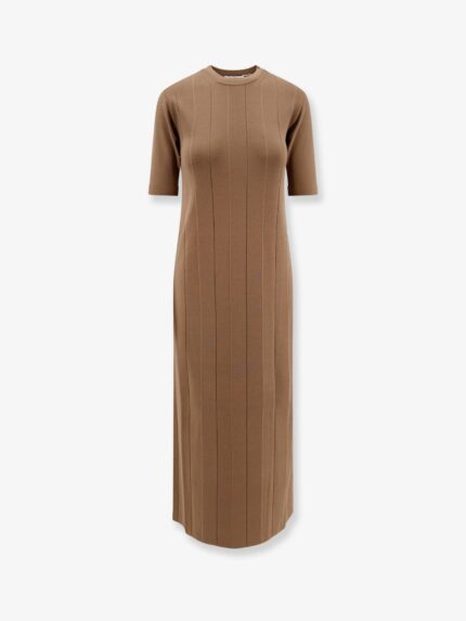 Max Mara Orafo Viscose Blend Midi Dress