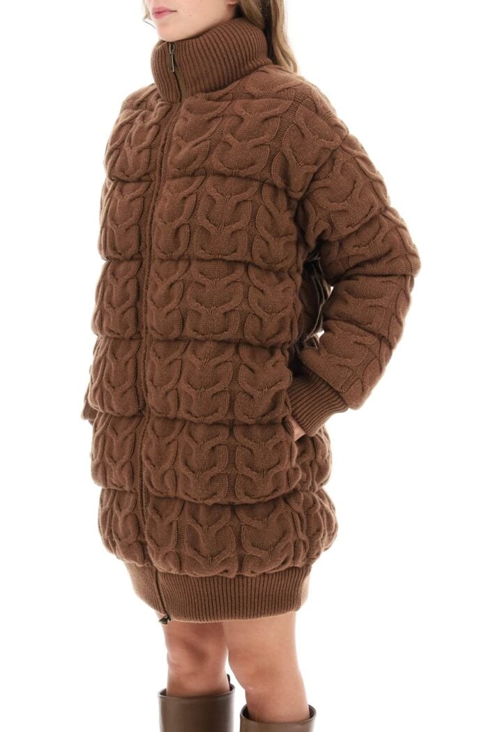 MAX MARA Ovatta Knitted Midi Puffer Jacket