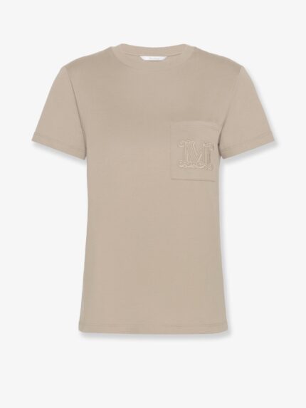 Max Mara Papaia Cotton T-shirt With Monogram