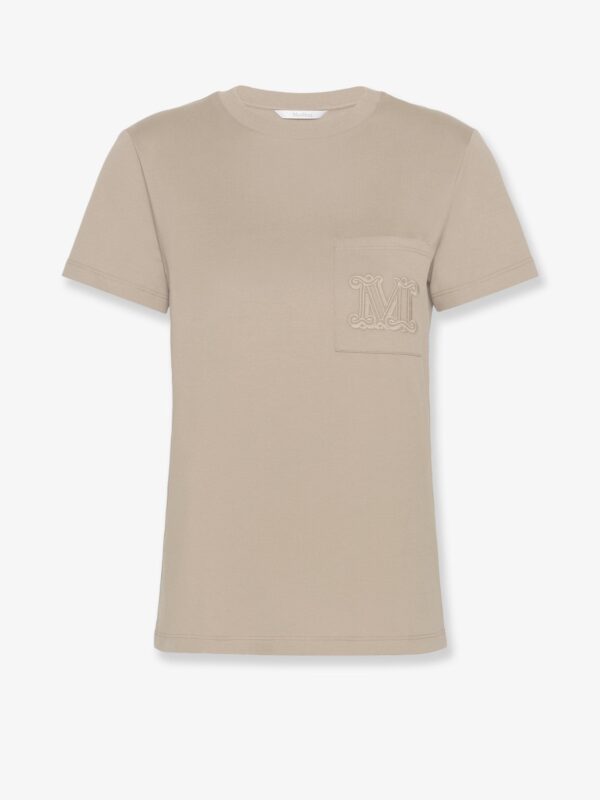 Max Mara Papaia Cotton T-shirt With Monogram
