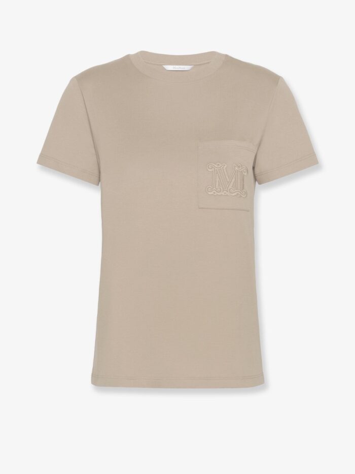 Max Mara Papaia Cotton T-shirt With Monogram