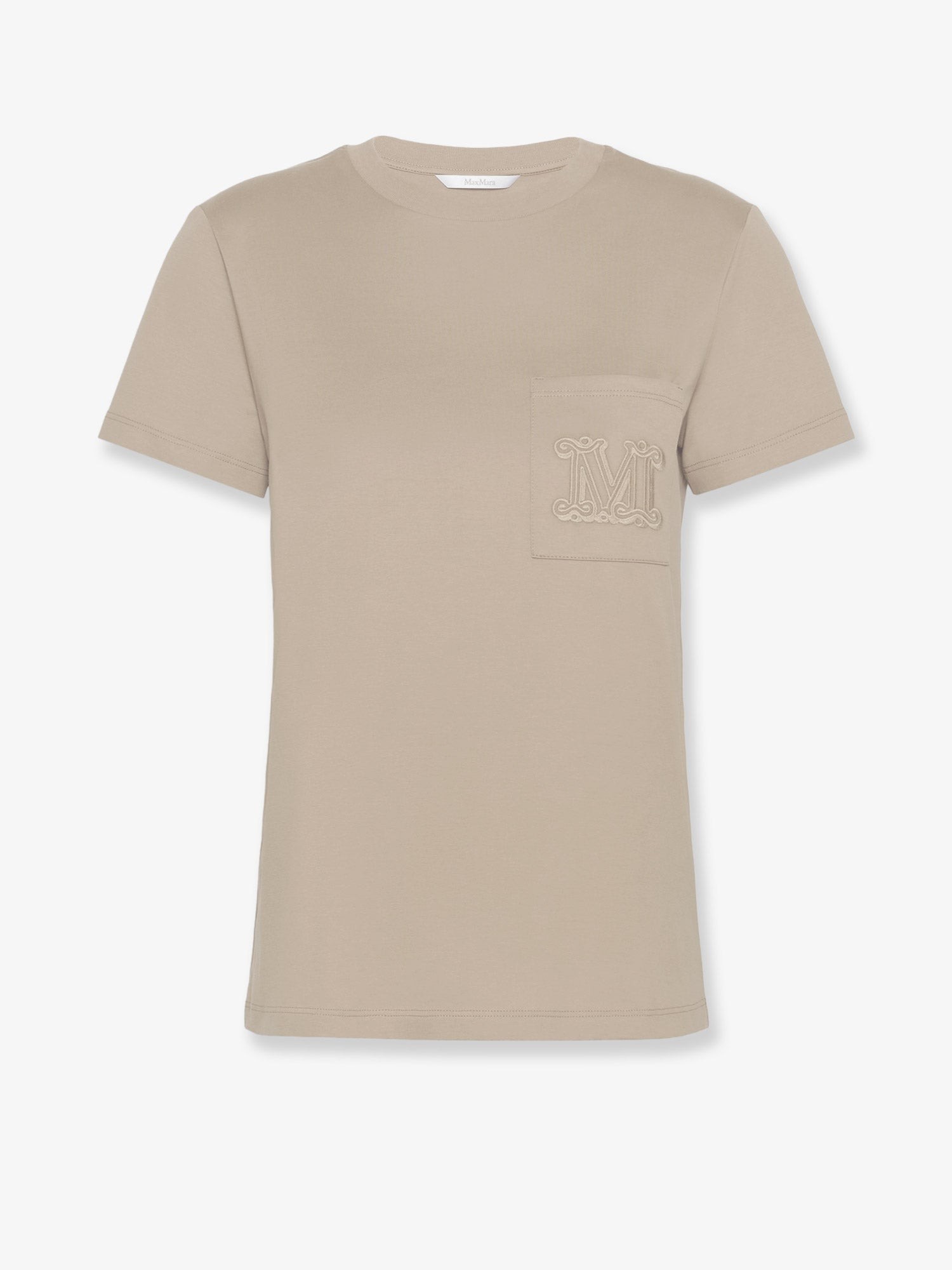 Max Mara Papaia Cotton T-shirt With Monogram